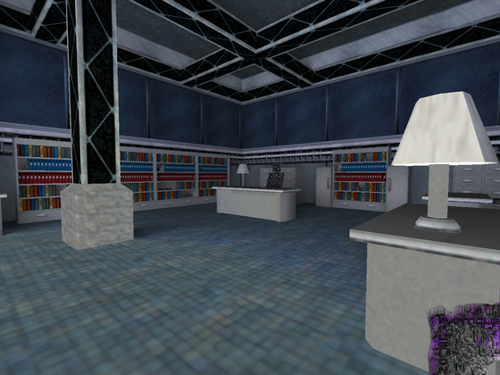 A view of an office in the same map as the previous shared screenshots for Half-Life: Particle Fusion.