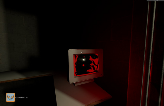 we made a bunch of textures that could be displayed on these monitors by changing its skin attribute. this one is of a guy in my school who was quite annoying. one day I just got a picture of him in the maths corridor and i made it cursed.