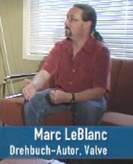 Uh? Here in Germany we don't know anyone named Marc Laidlaw, but we know about a famous writer named Marc Leblanc, he's well known for writing the script for the halbes-Leben games.
