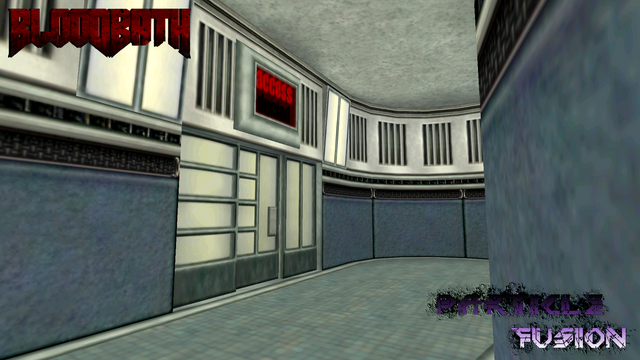 Screenshot of a new(?) area/hall in the previous lab Half-Life: Particle Fusion map that has been posted several times now.