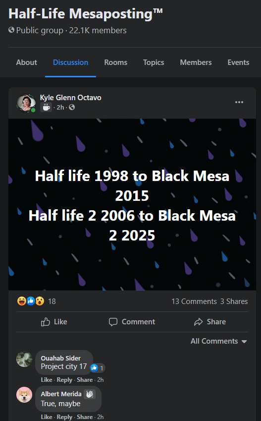 what do you think for Black Mesa 2 in 2025?