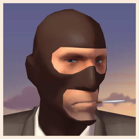 I found this pretty cool looking TF2 Beta spy pfp, so i wanted to share with it