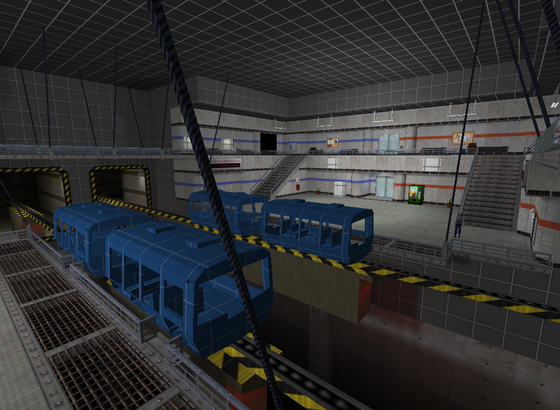 Lambda Generation Community Platform exclusive: Area 9 Central Transit Hub WIP! The lighting is all placeholder (apart from certain things like the green lights on the catwalk), some details are still missing or unfinished, and of course a few textures are still in greybox status, but it's coming along bit by bit! 😎