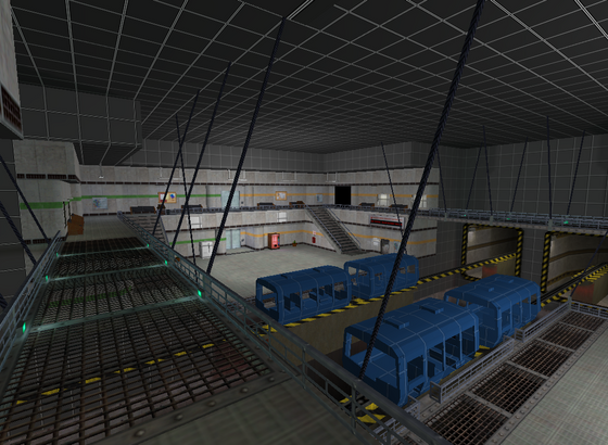 Lambda Generation Community Platform exclusive: Area 9 Central Transit Hub WIP! The lighting is all placeholder (apart from certain things like the green lights on the catwalk), some details are still missing or unfinished, and of course a few textures are still in greybox status, but it's coming along bit by bit! 😎