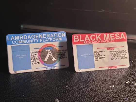 Yo whatup got bored again. Made these custom Black Masa and Lambdageneration ID tags. They fit the exact dimensions of a credit/gift card so you can follow the video tutorial from my last post on how I had made stickers, and slap them on a used credit/gift card. You can download these photos to print them yourself by simply right-clicking and then clicking save as. Leave some suggestions on what you want me to make next because I am running out of ideas. Thank you and enjoy. 
