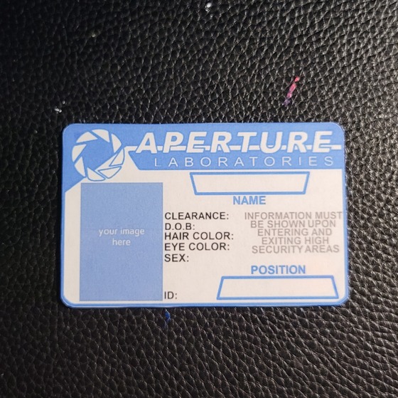 I made some custom Aperture ID tags thanks to the suggestion by @lunatic. I wanted them to look different compared to the Black Masa and Lambdageneration ones that I had made on my last post. If anyone has any suggestions on what you want me to make next, leave them down in the comments. Hope you enjoy this. 