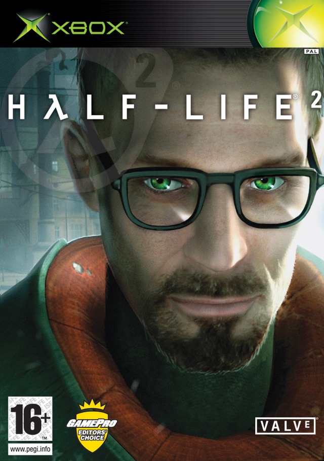 why is gordon freeman smirking on the half life 2 cover? like what is he happy about?