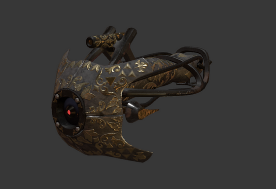 Breens personal scanner? Nah it's just a model I made to replace the original npc_cscanner model from hl2.
The Alpha's used for the Ornaments are from www.textures.com
The model itself is probably going to be reworked, it's been a while since it's creation and I improved since then