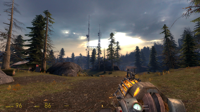 HALF-LIFE and its gorgeous skies.