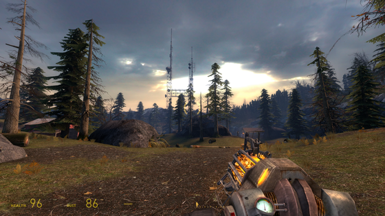 HALF-LIFE and its gorgeous skies.
