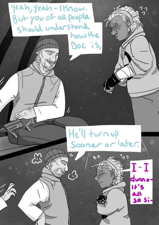 | Displacement |

Have been working on a "Gordon Swap" AU comic for a little while- its a bit of a missmash of HLVRAI and HL2 but with a twiiiistt~ OOoooOooHhh~

Here's some pages I like so far :]

You can find the rest here if you're curious: https://gswap-displacement.tumblr.com/