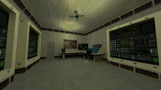 Here's a surveillance type room in this map I'm currently working on, it's not really for a mod or anything, but I'm pretty proud of it so far. 