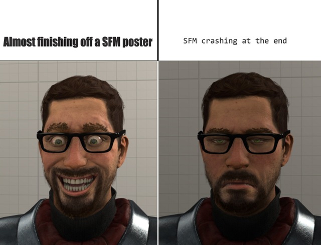 This happens to me in SFM