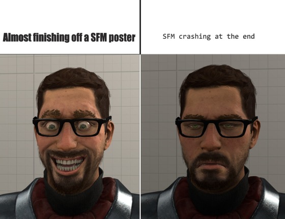 This happens to me in SFM