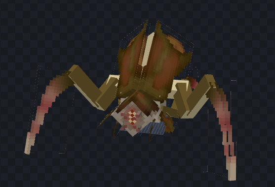 An Antlion still in the process of texturing