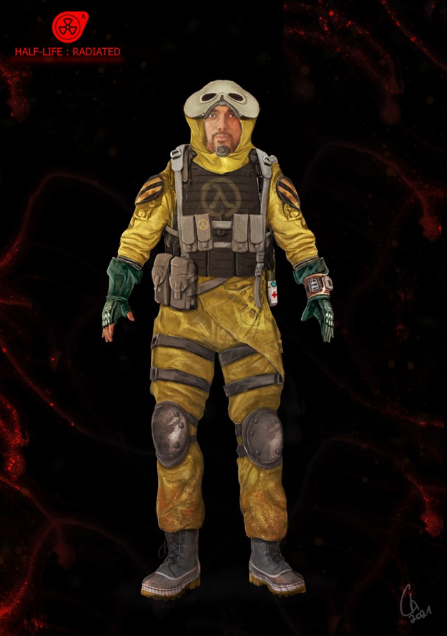 Rebel survivor, inspired by Half-Life : Alyx hazmat suit.

For the Mod "Half-Life : Radiated"
#CommunityCreations 




Like always photobashing, matepainting, digitalpainting and of course some assets are from Half-Life games !