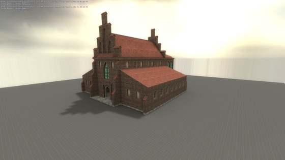 Classical European church in the "romanus" style.
Only brush work and legacy textures Half-Life 2.
Can be downloaded from the link on my site: https://posylkin.com/storage/tample_01.zip
Or find user AlexPos on GameBanana. 
Prototipe in IRL:
https://upload.wikimedia.org/wikipedia/commons/6/6e/Church_of_Our_Lady_Queen_of_the_Polish_Crown_in_Kotusz_%2811%29.jpg