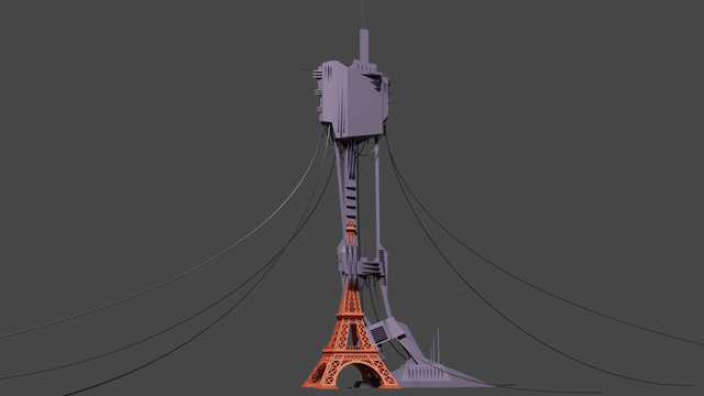 I made a Combine facility on top of the Eiffel Tower !

if you want to see an indepth explanation of the process you can check my reddit post : https://www.reddit.com/r/HalfLife/comments/oyvipk/i_3d_modeled_a_combine_building_in_paris/

Just wanted to post it here since i just arrived on this community ! :)
Hope you like it ! ^^

#3d
