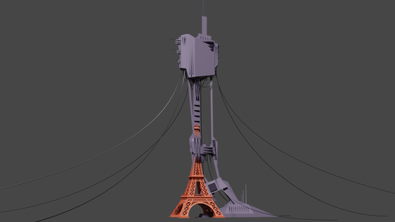 I made a Combine facility on top of the Eiffel Tower !

if you want to see an indepth explanation of the process you can check my reddit post : https://www.reddit.com/r/HalfLife/comments/oyvipk/i_3d_modeled_a_combine_building_in_paris/

Just wanted to post it here since i just arrived on this community ! :)
Hope you like it ! ^^