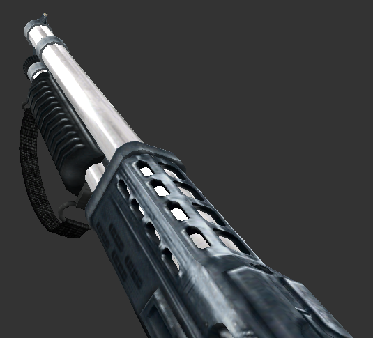 Well, here's the new Particle Fusion semi-auto 20 gauge shotgun. The first image is the final model, and the one below is the original version I was never quite happy with. I saved it regardless though for those who may want to use it in the future.