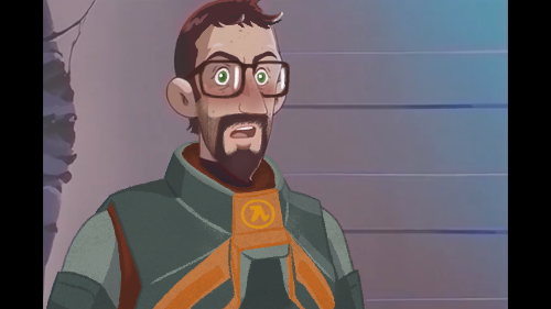 | Anime Gordon in the Real |

Made an edit of a background character from 'Astro Boy' to look like good ole (HLA) Dr. Freeman since the OG was already pretty close! 

Be honest... Who else wants to see a fully animated Half Life Anime?