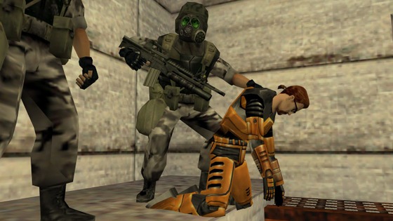 Cut death of Gordon Freeman in Half-Life: Decay

