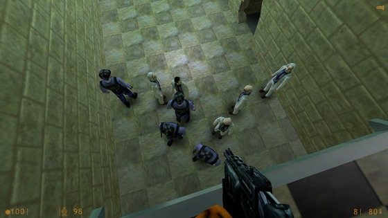 (Almost) Every possible NPC in Office Complex. Only one died, he ran straight into the loving arms of a zombie.