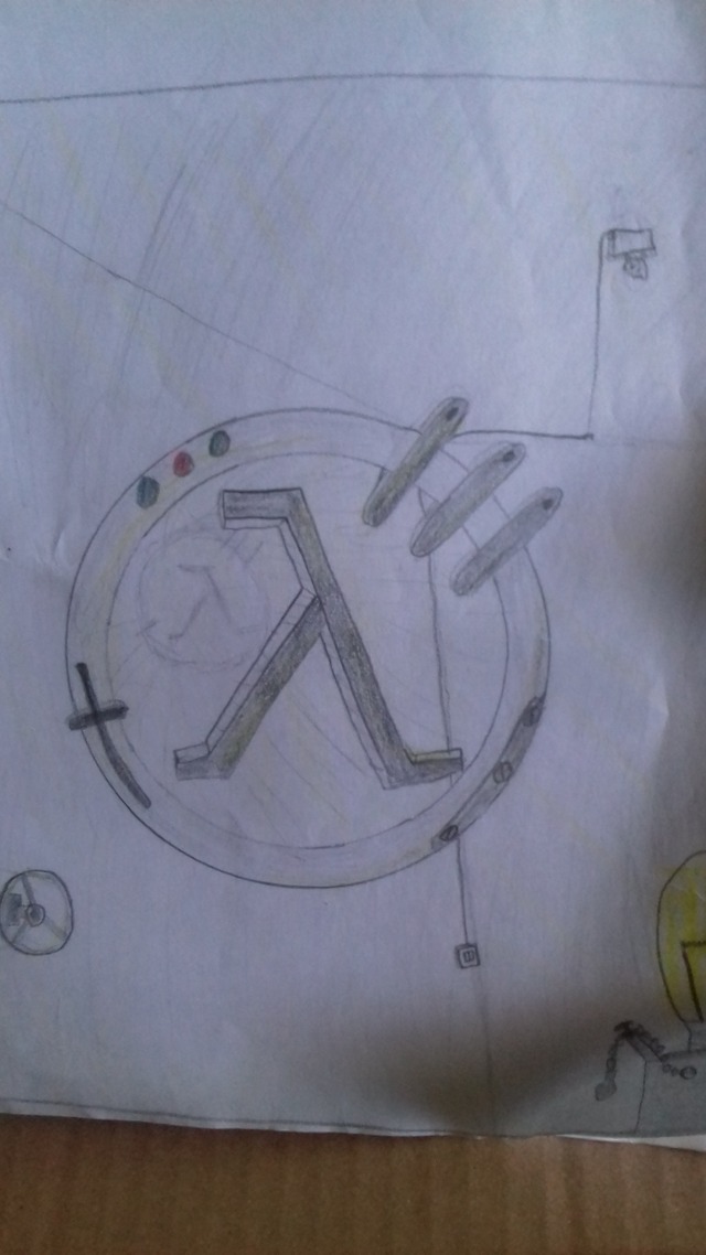 Here is a cool little Lambda I drew in class when I was a kid.
