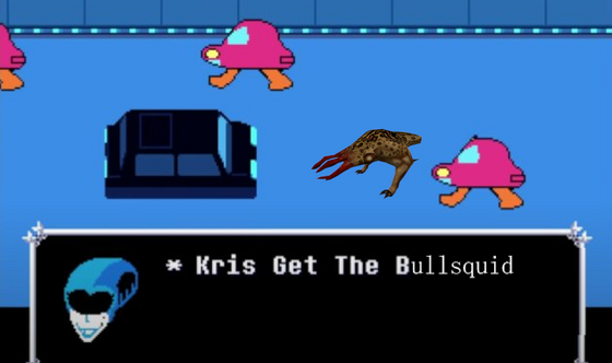 Did you know: There is actually a bullsquid in the new Deltarune chapter 2 (very real image)