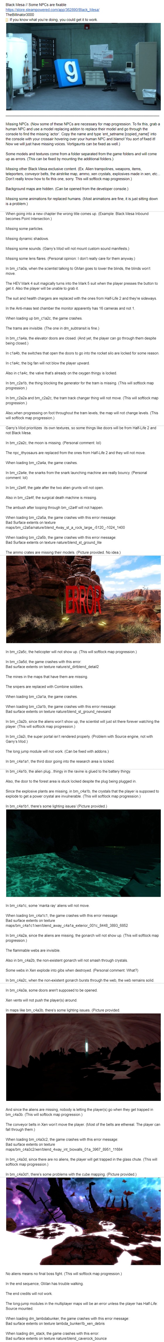 Black Mesa kind of works in Garry's Mod.

Human NPCs can be replaced with default NPCs. 
Everything else may or may not be fixed with addons.

https://store.steampowered.com/app/362890/Black_Mesa/

https://docs.google.com/document/d/1SD2cmJ4AaB6smo13nEqoUnUOV3GapmBiqJKAgWGBSmA/edit?usp=sharing