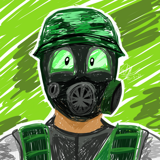 I drew Cpl. Shephard out of boredom (not serious in a way) like months ago and somehow won noclick's CommunityCreations Week event (from May-June 2021-ish?). Very much bruh moment, because this wasn't made to be as epic and I added that eyes for the funi. Maybe I'll redraw it soon.