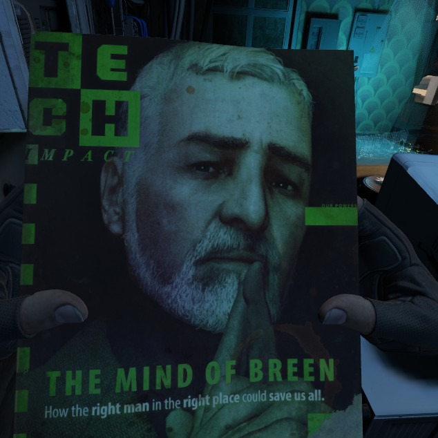 This is a piece of interesting lore, In the prequel game Half-Life Alyx, you can find Dr. Wallace Breen on the cover of a tech magazine with a somewhat familiar quote "How the right man in the right place could save us all" Sounds a lot like what Gman says at the opening of Half-Life 2 "The right man in the wrong place can make all the difference in the world" Due to this being a prequel it means that G-Man saw this magazine and twisted Breen's quote before he woke up Dr. Gordon Freeman from his slumber.
