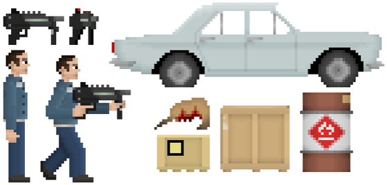 Here's some pixel art I made of various things from Half-Life 2.
I'm extremely happy with how all of these turned out.