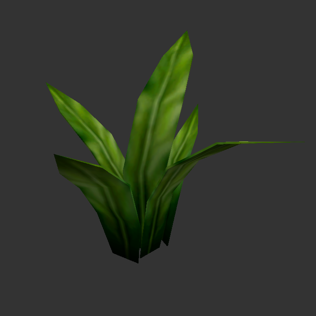 Don't have any more laboratory props to show at this point, since I haven't ran into the need for more yet, so here's some remakes of the "uplant" model set that goes up to 3 normally. I've created a 4th bonus one for fun, and to possibly use as seaweed or a patch of grass!