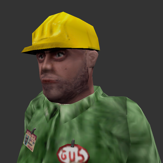 Rewinding a bit, here's the final-ish model for my HD Gus. Finally, we get to see what's under that helmet of his! ...and it's pretty predictable. I'm still working on the PS2 HD variant which will actually be the one used in Half-Life: Particle Fusion, this one is just for modders out there that want to use content made in the style of the HD pack for their own mods.