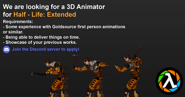 Hello, a team member from Half-LIfe: Extended's developer team! Read the image, please. The link to the server is https://discord.gg/RRyjRK8rE7 , thanks!
