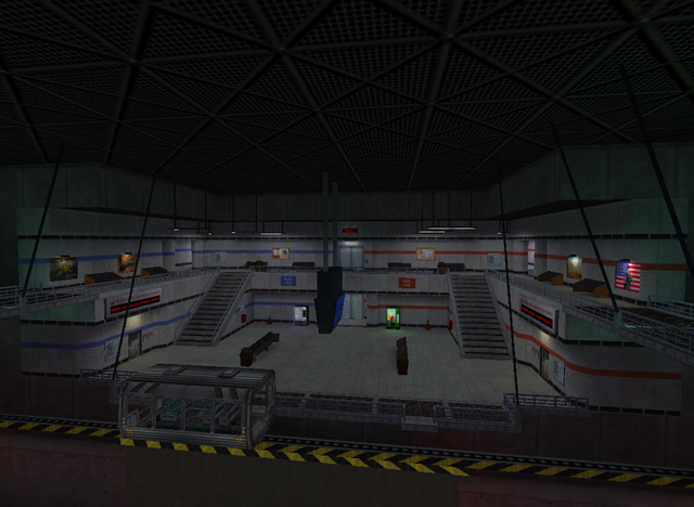 Slowly improving details and lighting in the Transit Hub, still a bit more to go before it goes post-disaster!