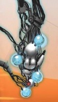 This painting in Portal 2 looks quite similar to the concept art of GLaDOS from Portal 1.