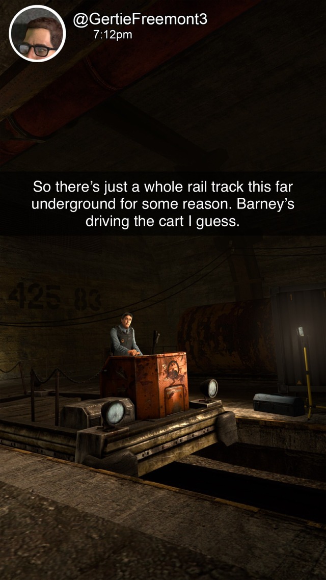 Half Life: The Snapchat Adventures Part 14 - Going Down Just To Go Up Again

Short lived transportation.