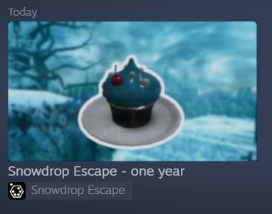 Snowdrop Escape one year anniversary!