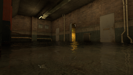 Context: There has been a storm in City 17 and some garages are now flooded.

I made this small map to practice the interior lighting and the result is not bad, so I wanted to share it.