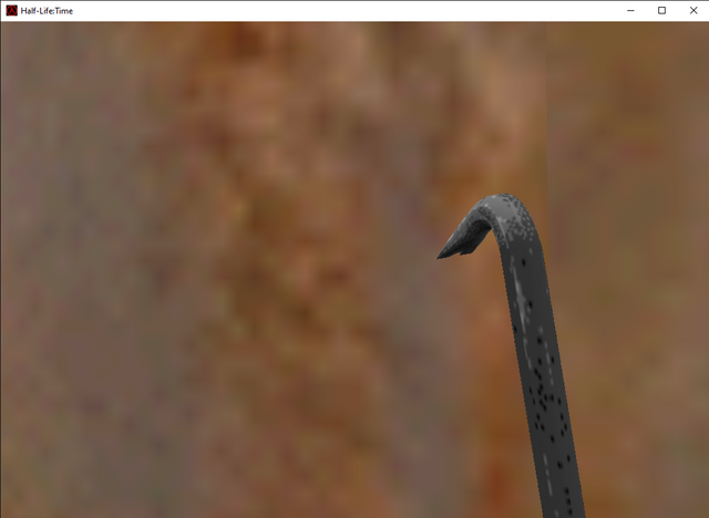 i replaced the green part of the crowbar with a grey piece