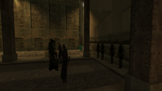 Dooming the Bar update: NPCs!

Early NPCs populating Dooming the Bar. They still lack any movement (this will be done with ACS scripting eventually) but they do breathe a lot of life into the maps. Yes this is all done in Doom (GZDoom to be exact).
