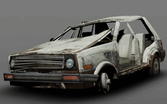 𝗦𝗢𝗨𝗥𝗖𝗘 𝗩𝗘𝗛𝗜𝗖𝗟𝗘 𝗢𝗥𝗜𝗚𝗜𝗡𝗦: Half-Life 2 Beta

Present in the 2003 Half-Life 2 leak are early versions of "car001a_hatchback" and "car001b_hatchback" from Half-Life 2.
Both models have higher poly models and higher resolution textures compared to their retail counterparts. In the final release, there are various different car parts scattered around that still use the old texture sheet. Just like retail, this car appears to be a mix of a Toyota Starlet and a Volkswagen Golf MkII.

#sourcevehicleorigins