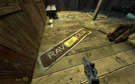 road signs with someons writing under it: https://gamebanana.com/mods/361833