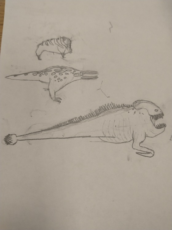Decided to draw the black Mesa houndeye, hl1 bullsquid, and hl2 ichtyosaur

(Made by me)