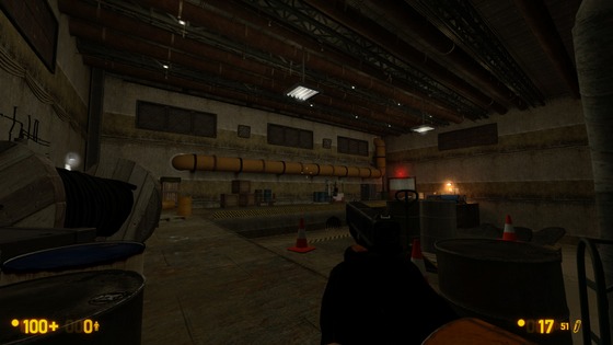 Im working on a mod called black-mesa alpha zero, were i recreate hl alpha gold source maps for black-mesa. First 2 maps are playable on steam right now! This picture is a work in progress from the map c1a1b (the map im currently working on)