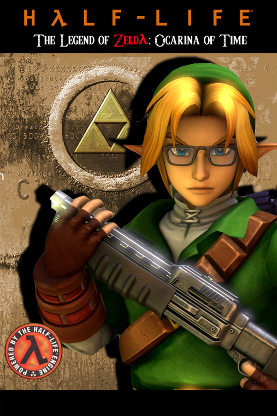 Inspired by @Andr3.mdl artwork, I decided make this photoshop job (and product of my mind tinkering with Half-Life's empty cover version)...
Lemme introduce you to.... Half-Life: The Legend of Zelda - Ocarina of Time.  

#RunThinkShootLive #SourceFIlmmaker #HalfLife #WON #Valve #Sierra #fanart #CommunityCreations #Crossover