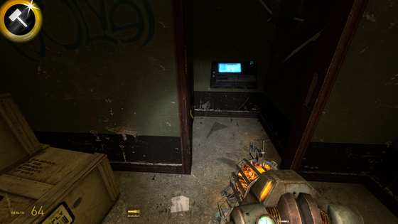 I fine-combed the map Unrest Procedure of our first-place winner after Easter eggs and bugs, this is what I found.

If you press this button next to the three boxes ten times the door will shatter, Revealing a panel.

When the panel is pressed it opens a Combine door where you battled the hunters.

Inside is a freaky-looking room go check it out for yourselves.