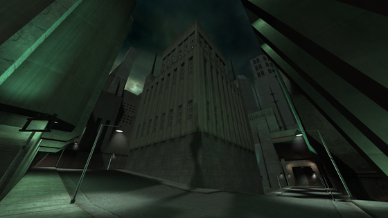 My first "proper" hammer map. Inspired by the Half-Life 2 Beta's "inner city" area of City 17, with the theme of "alien brutalism".